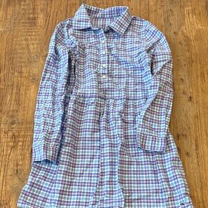 Vineyard Vines Blue and Pink Plaid flannel dress
